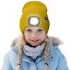 ATNKE Kids LED Lighted Beanie Hat,USB Rechargeable 4 LED Running