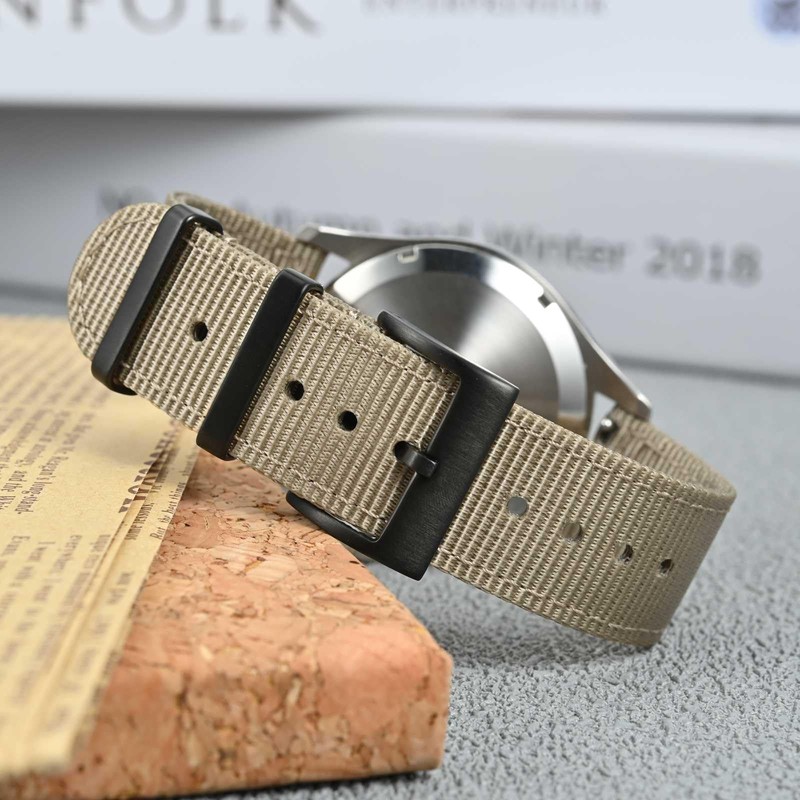 [Anbeer] Nylon Watch Band, Two-Piece Quick Release Replacement Strap with