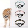 AmxminaID Cat Collar Breakaway with Bells Airtag Holder,Kitten Collar with