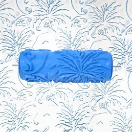 Nichiyo 5'' Inch Texture Rubber Roller Single Color DIY Patterned Paint Roller Decorative Used for Home Wall Decoration(040Y)