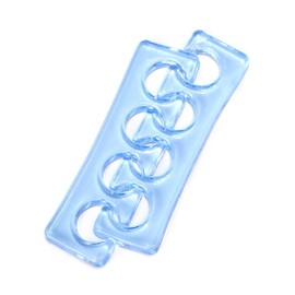 Rolabling Toe Separators for Pedicure Soft Silicone Finger Toe Spacers Blue