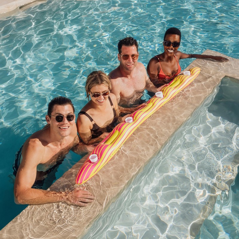 FUNBOY Inflatable Shot Board Ski, 4 Shot Capacity 6-feet Long,