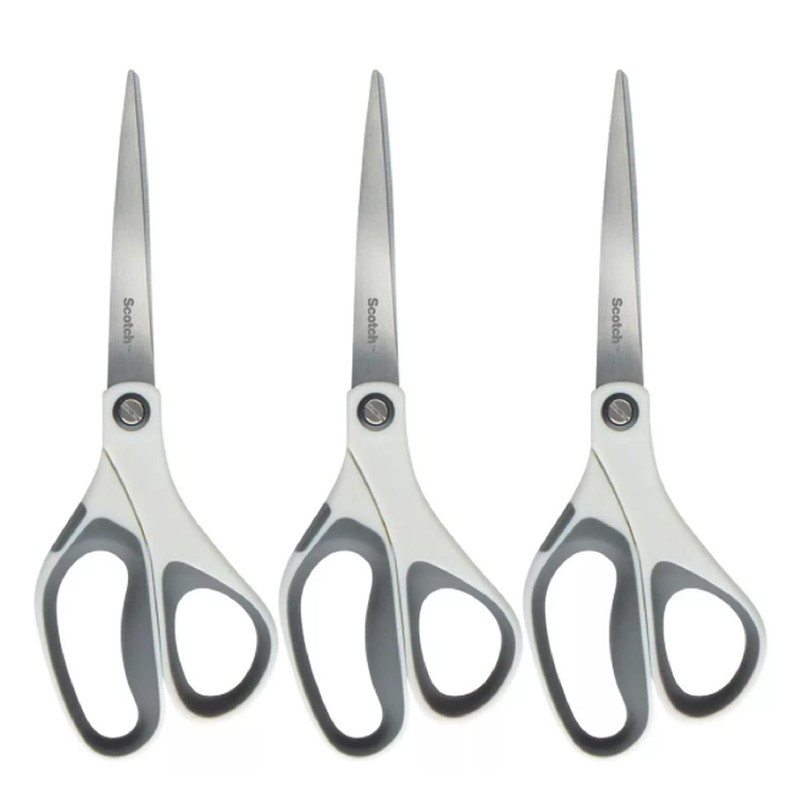 Scotch 8-Inch Precision Scissors, 3-Pack (1448-3)