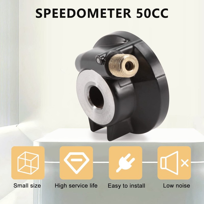 Motorcycle 12mm Speedometer Drive Gear with Cable Fit for GY6