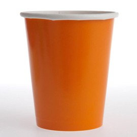 12oz Orange Paper Cups, 10ct