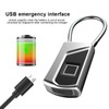 Smart Fingerprint Recogonizer Padlock Semiconductor Fingerprint Induction Lock