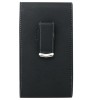 Generic Black Vertical Leather Case Belt Clip Side Holster Pouch
