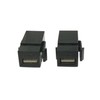 USB 2.0 Keystone Jack Inserts, zdyCGTime (2-Pack) USB 2.0 Adapters