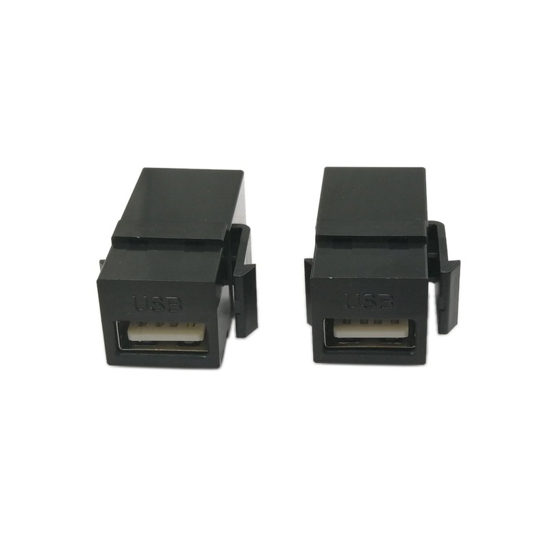 USB 2.0 Keystone Jack Inserts, zdyCGTime (2-Pack) USB 2.0 Adapters