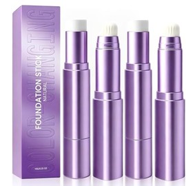 Base de maquillaje 2 en barra cambiante, 2 en 1 que cambia de color, hidratante de larga duración, ligera, mate, base y correctora, tono de piel, cobe