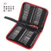 Drill Bit Storage Bag and Wrench Organizer with Clear Labels
