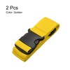 HARFINGTON 2pcs Luggage Straps Adjustable Buckle Luggage Connector Straps Nylon