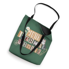 Junk Journal Junkie Vintage Scrapbooking Newspaper Letters Tote Bag