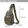 LIMHOO Tactical Sling Bag Backpack Shoulder Bag with USA Flag