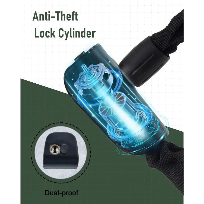 Bowfar Bicycle Lock Security Level Very Level 5, Anti-Theft Bicycle