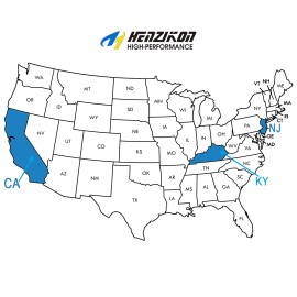 H HENZIKON HIGH-PERFORMANCE Front & Rear Ceramic Brake Pads for Chevy Equinox 2.4L 3.0L 3.6L  2010 - 2017