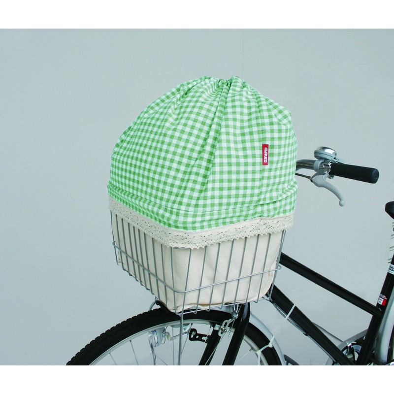 Maruto D-7F Inner Type Front Basket Cover, Checked Green