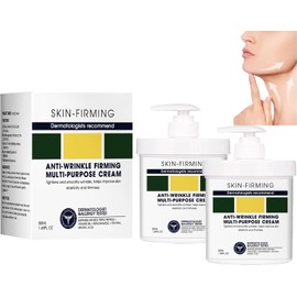 2pcs Crema Facial Antiarrugas, Hidratante Diaria para Todo Tipo de Piel, Tratamiento Reafirmante y Reductor de Líneas de Expresión