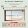 Heavy Duty Curtain Rods for Windows 18 to 144 Inch,