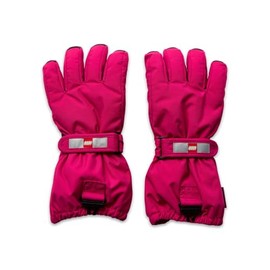 Kabooki Unisex Children's LWAZUN 705 Finger Gloves with Membrane Winter Gloves, Dark Pink, 146/152, Dark pink