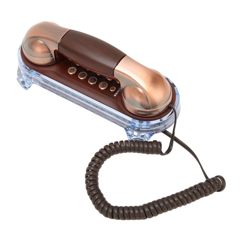 Retro Landline Phone Corded Home Phone Wall Mount Flash Phone
