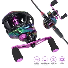 Fishing Spool Reel, High Speed Ratio 8.1:1 Baitcasting Fishing Reel Metal Lightweight Casting Fishing Wheel(Right Hand)