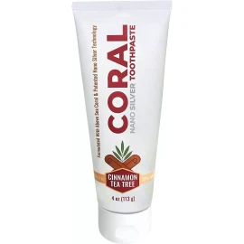 Coral Nano Silver Fluoride Free Natural Toothpaste Pack Of 1 4 Ounce 12 Hour ...