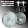 SHESHENKENUO Pair 7" Inch Round LED Headlights H4 For Jeep