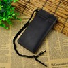 Le'aokuu Men's Genuine Leather Wallet Organiser Double Checkbook Wallet Pattern