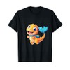 Cheerful Cartoon Dinosaur Character T-Shirt