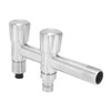 G1/2 Stainless Steel Faucet 1 Inlet 2 Outlet Washing Machine