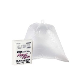 Oldi Trash Bags, 100 Sheets (30 L), Translucent, Soft Box Type, 1 Piece Removable, Balance Pack, SOFTBOX