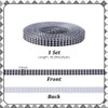 AHANDMAKER Black and White Checkered Printed Ribbon，3/8" x 20 Yards
