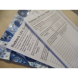 Gut Bustin' Games Redneck Life Board Game Score Sheet Pads, 2 Pads/40 Sheets per Pad, Replacement