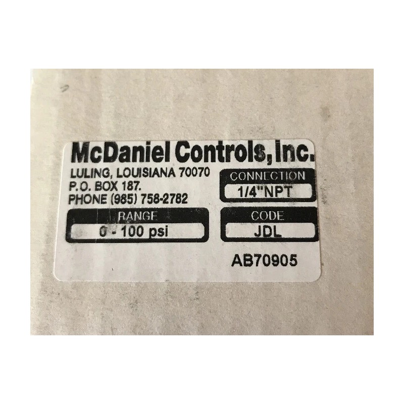McDaniel Controls Inc. New McDaniel Controls 2-1/2" Bronze Tube and