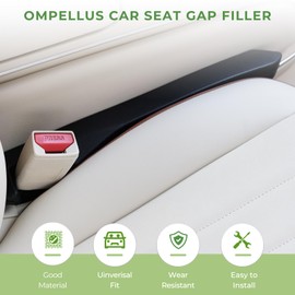Ompellus Car Seat Gap Filler, 2 Pack Auto Console Side Organizer, Universal Fit Car Gap Organizer to Fill The Gap Between Seat and Console