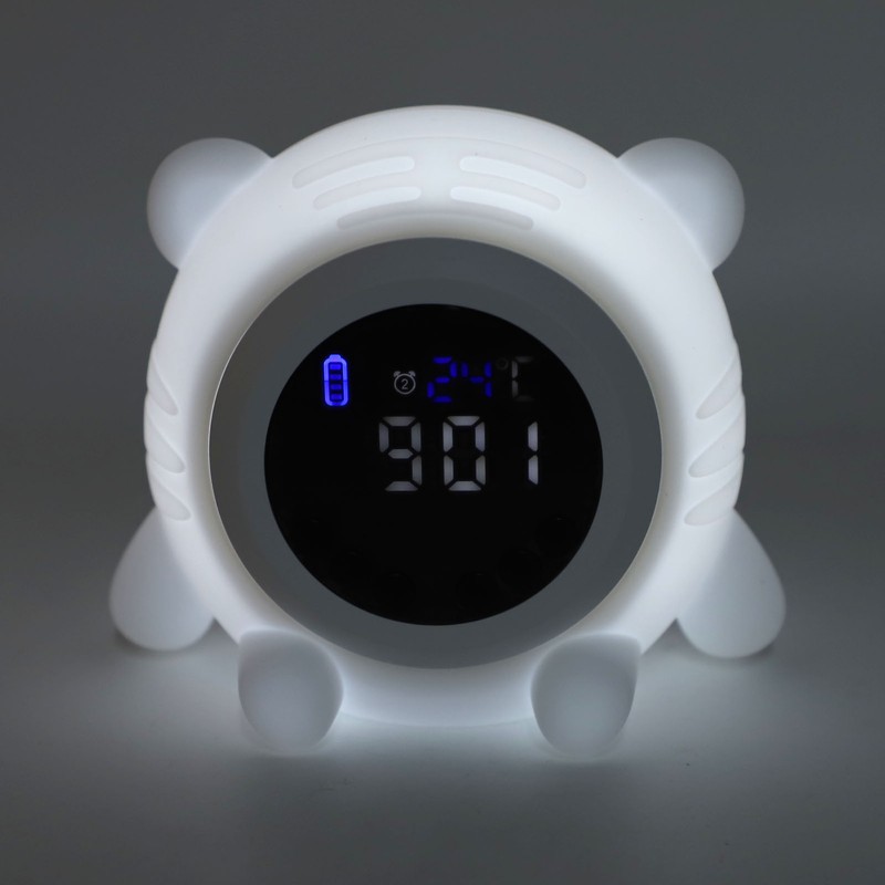 White Noise Alarm Clock Digital Rechargeable Bluetooth Alarm Clock 17