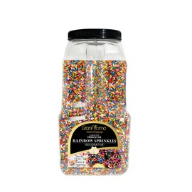 GranAroma Rainbow Sprinkles, 7 lb, Decorative, Cakes & Cupcakes