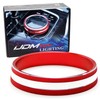 iJDMTOY Sports Red Anodized Aluminum iDrive Multimedia Control Surrounding Ring