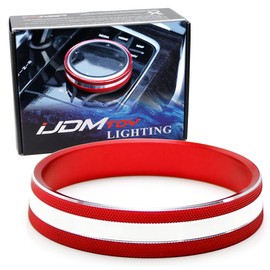iJDMTOY Sports Red Anodized Aluminum iDrive Multimedia Control Surrounding Ring Decoration Compatible with 2019-up G20 3 Series G22 4 Series G26 i4