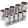 Tools 1/4" Drive 10 Piece 12 Point, Std SAE Socket