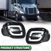 GRAND ORANGE LED Fog Lights Compatible with Freightliner Cascadia 2008-2017