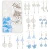 SUNNYCLUE 1 Box DIY 10 Pairs Flower Charms Floral 3D