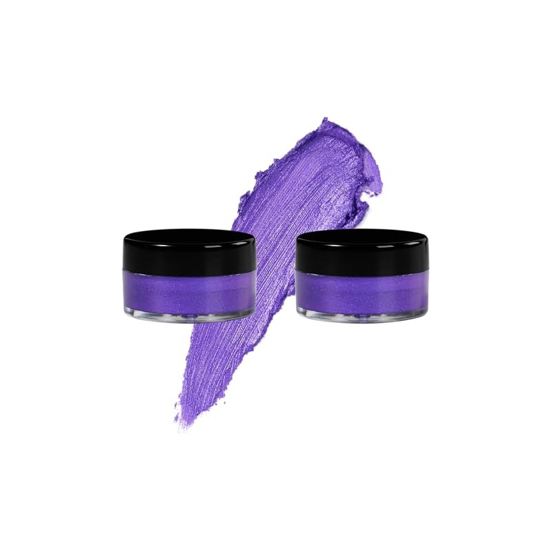 7V HOME BEAUTY Purple Eyeshadow Cream, Blendable Smooth 2pcs Shimmer