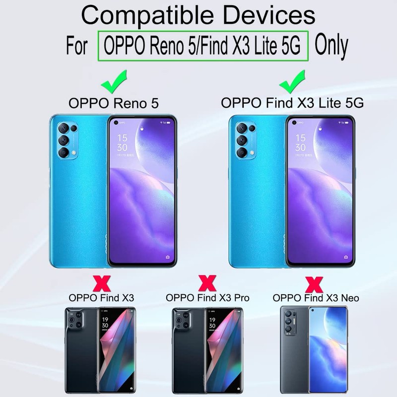 Ibywind Screen Protector Compatible with Oppo Find X3 Lite/Oppo Reno5