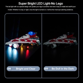 BrickBling LED Light for Jedi Bob's Starfighter (No Model), Creative Lights Compatible with 75388