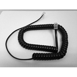 The VoIP Lounge Replacement 9 Foot Short Black Handset Receiver Curly Cord for Avaya IP Office 1400 and 1600 Series Phone 1403 1408 1416 1603 1608 1616