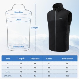 Y-KINZ Heated Vest with 13 Heating Zones,Three Speed Temperature Control,USB Heating Jacket(Battery Not Included,L/XL)