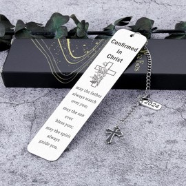 Confirmation Gifts for Teenage Girls Boys 2024 Catholic Confirmation Sponsor Gifts for Women Men Teen Boys Girls Faith Easter Religious Bible Verse Bookmark Baptism 1st Communion Gift for Book Lover