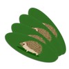 Hedgehog on Green Double-Sided Oval Nail File Emery Board Set